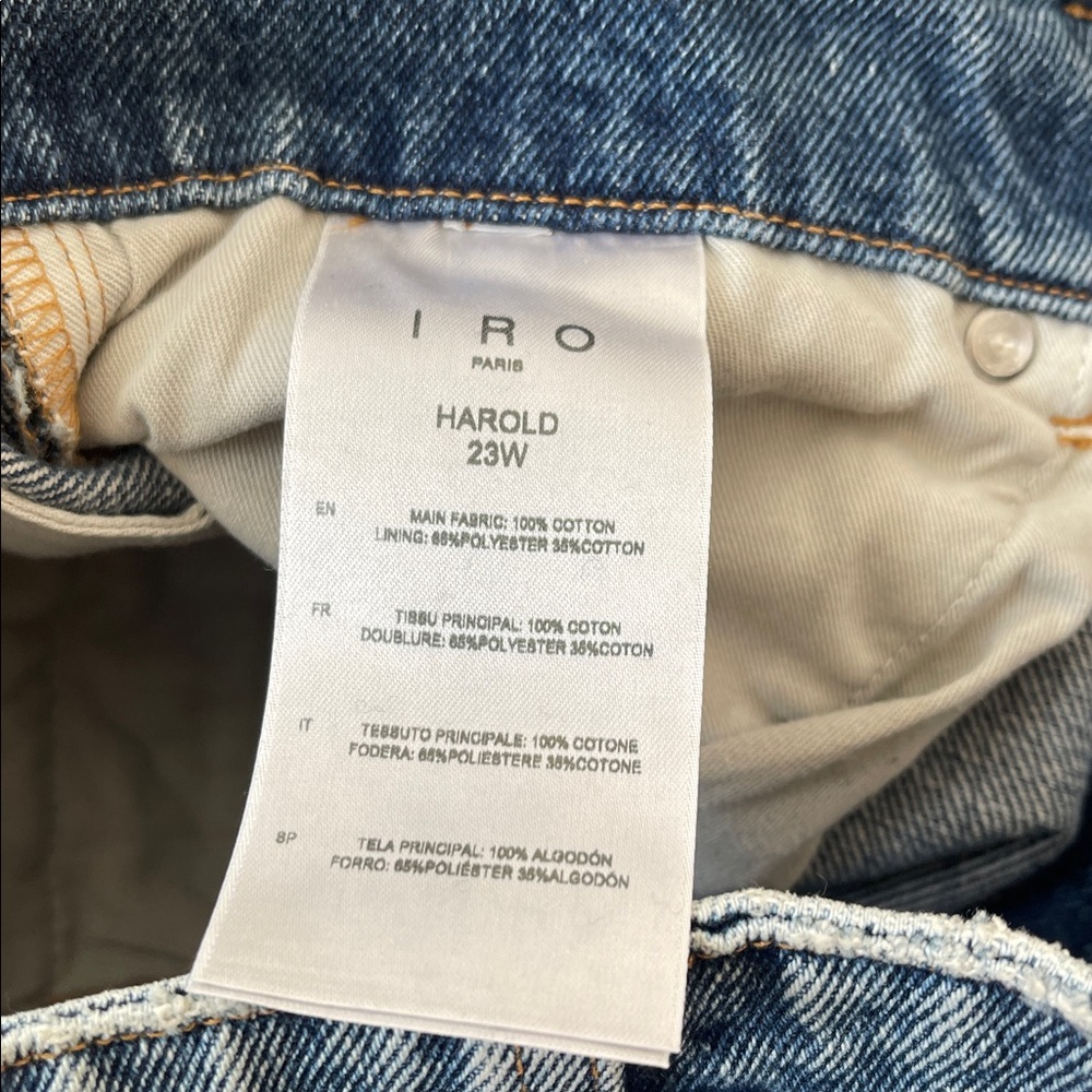 IRO High Rise Blue Women's Jeans size 36 - Picture 9 of 10
